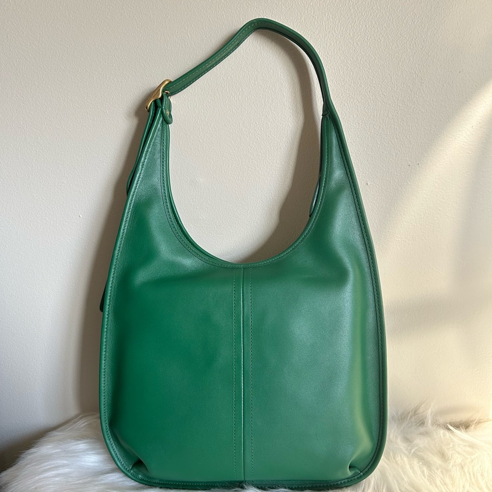 Coach Ergo Green Glovetanned Leather Hobo‎ Shoulder Bag Excellent - Picture 2 of 16